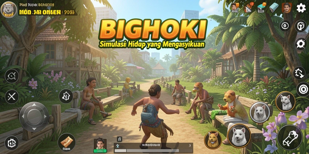 Tampilan gameplay BIGHOKI yang memukau dan interaktif.