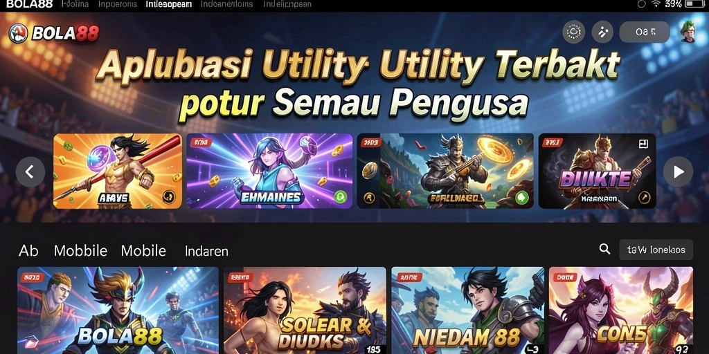 Tampilan antarmuka BOLA88 yang intuitif dan sederhana