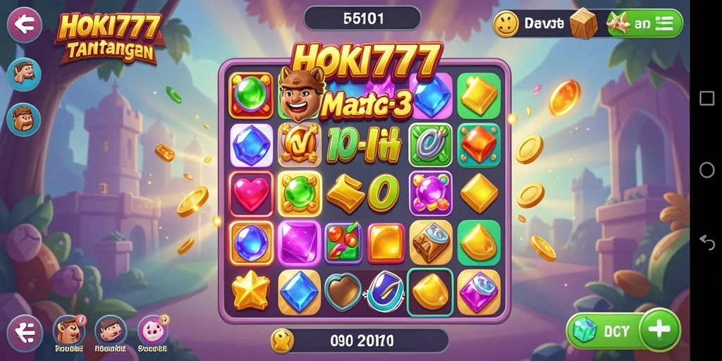 Tampilan gameplay HOKI777 yang menantang dan seru.