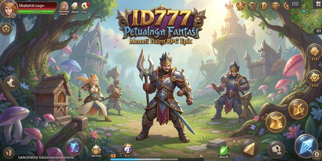 Tampilkan gameplay epik di ID777 dengan pertarungan melawan monster.
