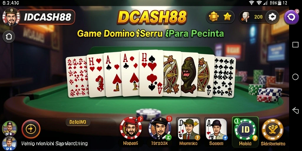 Tampilan gameplay Domino yang memukau dan interaktif.