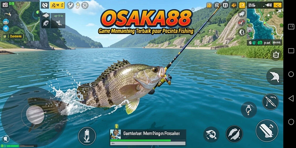 Tampilan menarik dari gameplay OSAKA88 saat memancing di laut.