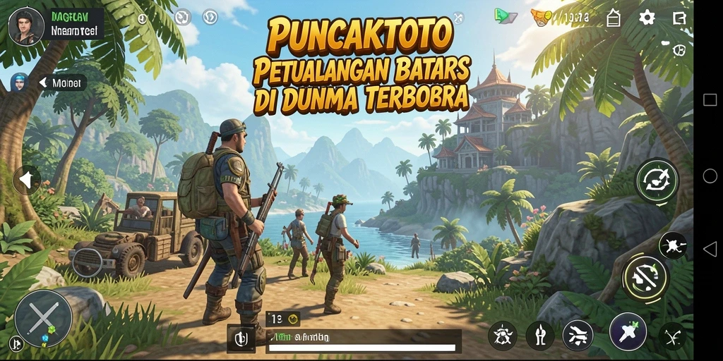 Screenshot utama PUNCAKTOTO menampilkan gameplay dalam dunia terbuka yang indah.