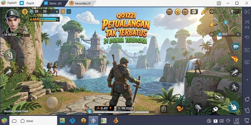 Tangkapan layar menunjukkan aksi seru di dunia terbuka.