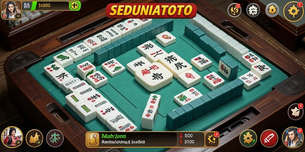 Tampilan gameplay menarik dari <strong>SEDUNIATOTO</strong> yang menampilkan aksi Mahjong seru.