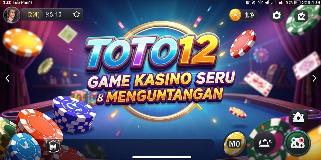 Gameplay seru TOTO12 dengan berbagai pilihan permainan Kasino.