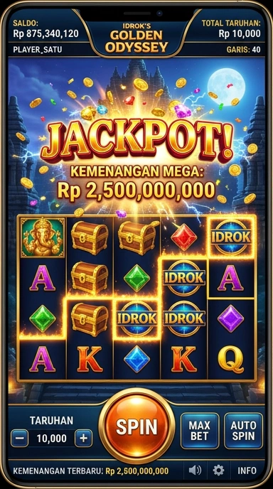 Tampilan utama aplikasi idrok dengan akses mudah.